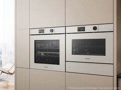 Le nouveau four Samsung Bespoke AI Oven est équipé d&#039;une caméra intégrée pour surveiller vos aliments. (Image source : Samsung)