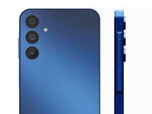 Le Samsung Galaxy A15 présente un renflement sur le côté droit du cadre. (Image : Samsung, via Walmart)
