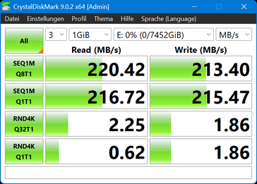 Crystaldiskmark : Seagate One Touch