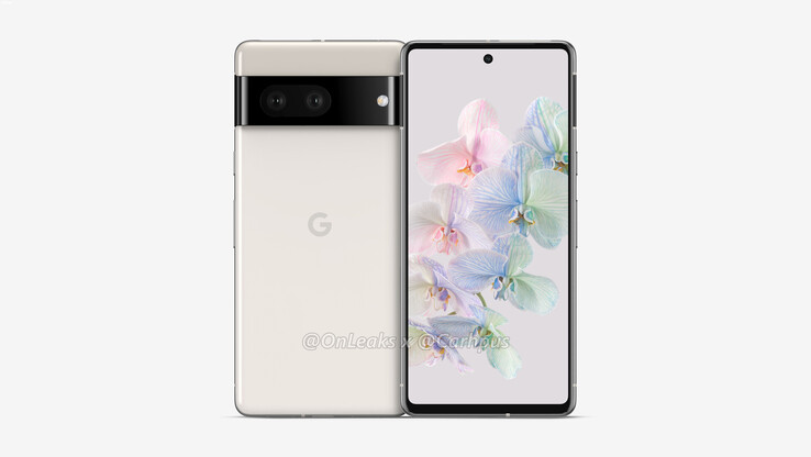 Le Pixel 7 présente une grande découpe pour une antenne 5G mmWave. (Image source : OnLeaks)