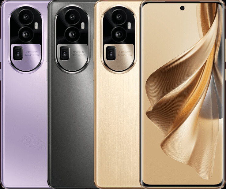 ...et 10 Pro+, avec 3 options de couleur chacun. (Source : OPPO)