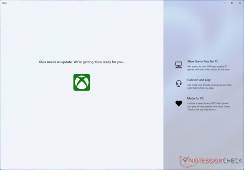 Intégration de l'application Xbox