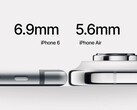 iPhone Air : Apple e téléphone le plus fin jamais conçu ne semble pas aussi fin que l'iPhone 6, mais il est probablement beaucoup plus robuste. (Source de l'image : Reddit)