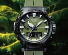 Les montres Casio Pro Trek PRW-61ANS-3 et PRG-340ANS-3 sont de couleur kaki, comme l'ancienne PRW-61Y-3 (photo). (Source de l'image : Casio)