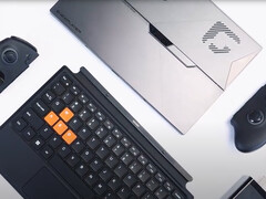 Le OneXPlayer X1 Air avec son clavier et ses contrôleurs détachables. (Source de l'image : One-Netbook)