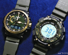 Les Casio Pro Trek PRW-61ANS-3 et PRG-340ANS-3 de gauche à droite, en photo. (Source de l'image : MyNavi.jp)