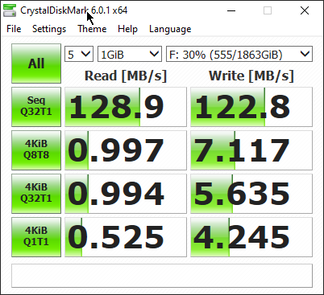 CrystalDiskMark 6 - Disque dur SATA 2 TB 5400 RPM