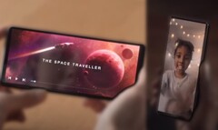 Un smartphone phare Sony Xperia de 2022 pourrait avoir un appareil photo sous l&#039;écran. (Image source : Sony - édité)