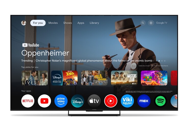 Le téléviseur Google TV de 75 pouces Thomson MG7C15 MiniLED. (Source de l'image : Thomson)