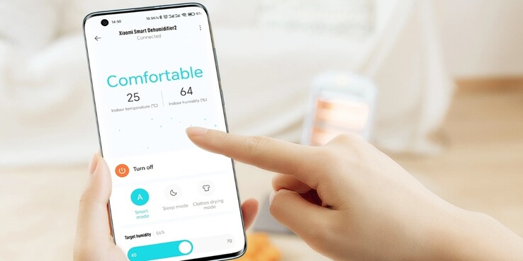 Le déshumidificateur intelligent de Xiaomi peut être contrôlé via l'appli de la marque