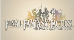 Le logo officiel de Final Fantasy Tactics : The Ivalice Chronicles, avec les silhouettes des personnages du RPG tactique remastérisé (Image source : Square Enix Press Site)
