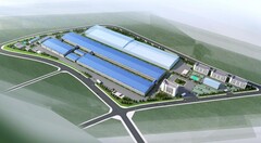 Nouvelle usine de batteries à l&#039;état solide de 10 GWh en Chine (rendu : Judian/SCMP)