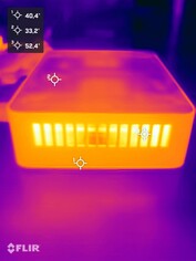 Asus NUC 15 Pro+ pendant le test de stress (côté gauche)