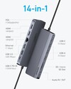 Le concentrateur USB-C à triple affichage d'Anker (14-en-1). (Source de l'image : Anker)