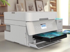 L'imprimante à jet d'encre tout-en-un Epson EcoTank ET-3950 est l'un des deux nouveaux modèles annoncés avec de grands réservoirs d'encre et des cycles d'utilisation élevés pour les gros volumes d'impression à la maison ou au travail. (Source de l'image : Epson)