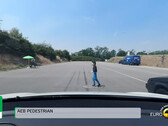 Le modèle Y sans radar a réussi le test de détection des piétons (image : Euro NCAP)
