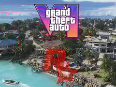 Carte de GTA 6 montrée avec le logo de Rockstar Games (Source de l'image : Rockstar Games, Rockstar Games YouTube avec modifications)