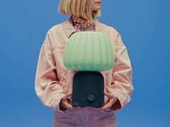 La lampe enceinte Bluetooth Kulglass combine un haut-parleur et une lampe. (Source : IKEA)