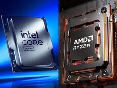 Intel et AMD proposent de nouvelles versions de processeurs pour 2024 et 2025. (Source de l'image : Intel/AMD - édité)