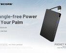La nouvelle banque d'énergie Pocket 1000 de Nitecore dispose d'un câble USB-C intégré (Source d'image : Nitecore)