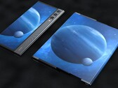 Conception du smartphone Xiaomi Mi Alpha R avec écran rétractable. (Source de l'image : LetsGoDigital/Concept Creator)