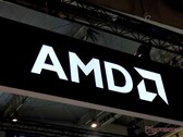 Logo AMD. L'entreprise a récemment atteint pour la première fois une capitalisation boursière de 1 000 milliards de dollars.