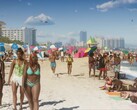 La bande-annonce n° 1 de GTA 6 montre un grand nombre de PNJ sur la plage.