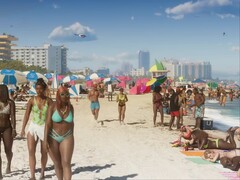 La bande-annonce n° 1 de GTA 6 montre un grand nombre de PNJ sur la plage.