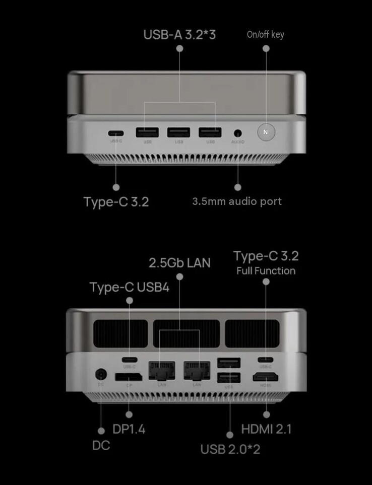Le mini PC Mechrevo iMini P700 dispose d’un éventail de ports bien fourni.