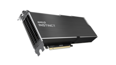 AMD Instinct MI100 - Gauche. (Source de l'image : AMD)