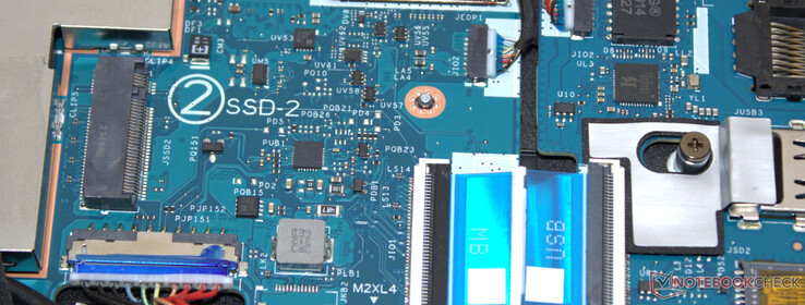 Un emplacement est également prévu pour un deuxième disque SSD.