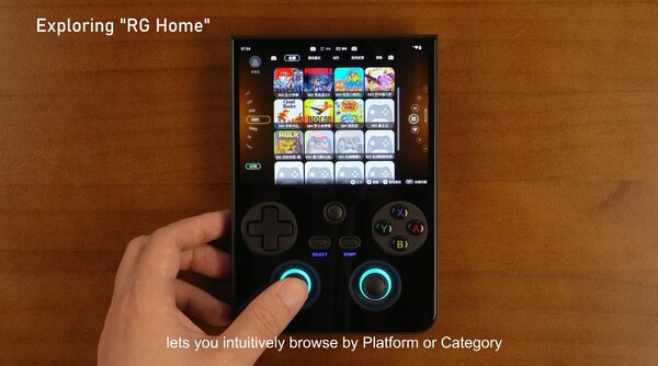 Le nouveau RG Home permet de basculer rapidement entre le bureau Android et l'interface du jeu.