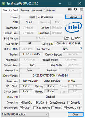 HP ProBook 430 G7 - GPU-Z.