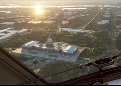 Le bâtiment du Capitole dans Microsoft Flight Simulator World Update II : USA (Source : Xbox Wire)