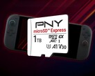 La carte MicroSD Express PNY 1TB présentée avec le Switch 2
