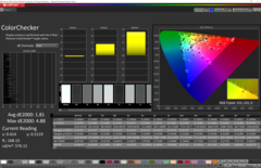 CalMAN - Précision des couleurs : Test de couleur ColorChecker