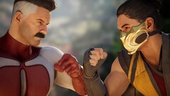 Il est quelque peu étrange de voir Omni-Man rendu de manière aussi réaliste si vous ne l'avez vu que dans la série animée ou les pages de bandes dessinées. (Source de l'image : Mortal Kombat sur YouTube)