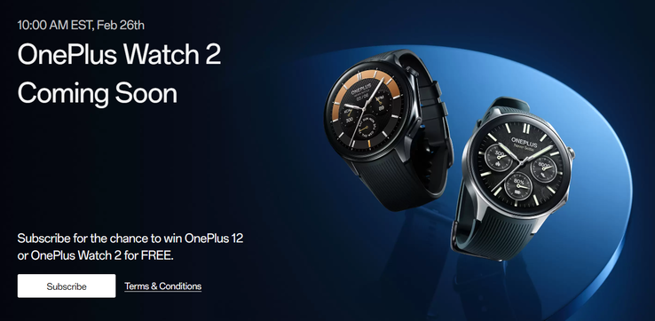 OnePlus fait la promotion de sa prochaine Watch 2 (Source : OnePlus)