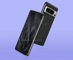 Le Pixel 8 Pro sera l'un des deux appareils lancés plus tard dans l'année avec le Tensor G3. (Source de l'image : @OnLeaks & SmartPrix)