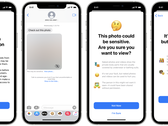 la nouvelle mise à jour de Messages deApple pourrait se comporter comme ceci. (Source : Bloomberg)