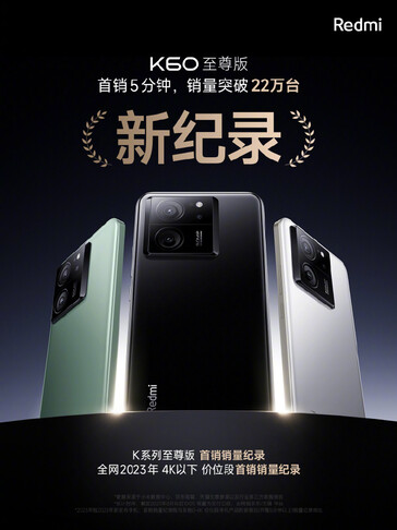 Xiaomi et Redmi célèbrent les ventes de leurs nouveaux smartphones phares. (Source : Redmi, Xiaomi via Weibo)