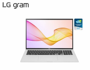 Le LG Gram 17Z90P en argent. (Source de l'image : LG)