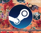 Une image montrant le logo Steam et le jeu « As Far As The Eye » en promotion.