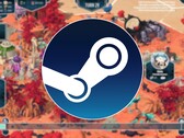 Une image montrant le logo Steam et le jeu « As Far As The Eye » en promotion.