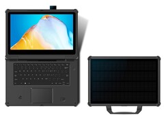 Le dernier ordinateur portable d'Oukitel se recharge au soleil.