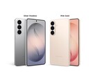 Les couleurs exclusives en ligne du Galaxy S26 sont Silver Shadow et Pink Gold.