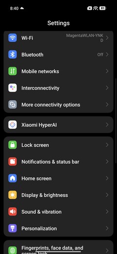 Test du Xiaomi 17T sous Android 16