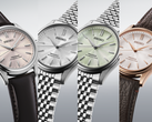 Sur la photo, de gauche à droite : Seiko Presage HCC003, HCC001, HCC002 et HCC008.