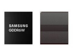 Matrice GDDR6W avec 512 broches E/S (Image Source : Samsung)