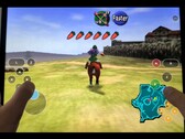 The Legend of Zelda : Ocarina of Time fonctionnant en mode natif sur un iPad. 